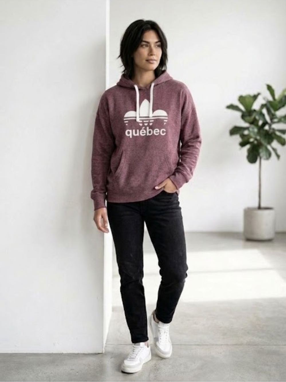 Adidas Québec Hoodie Muted Plum Med/Lrg